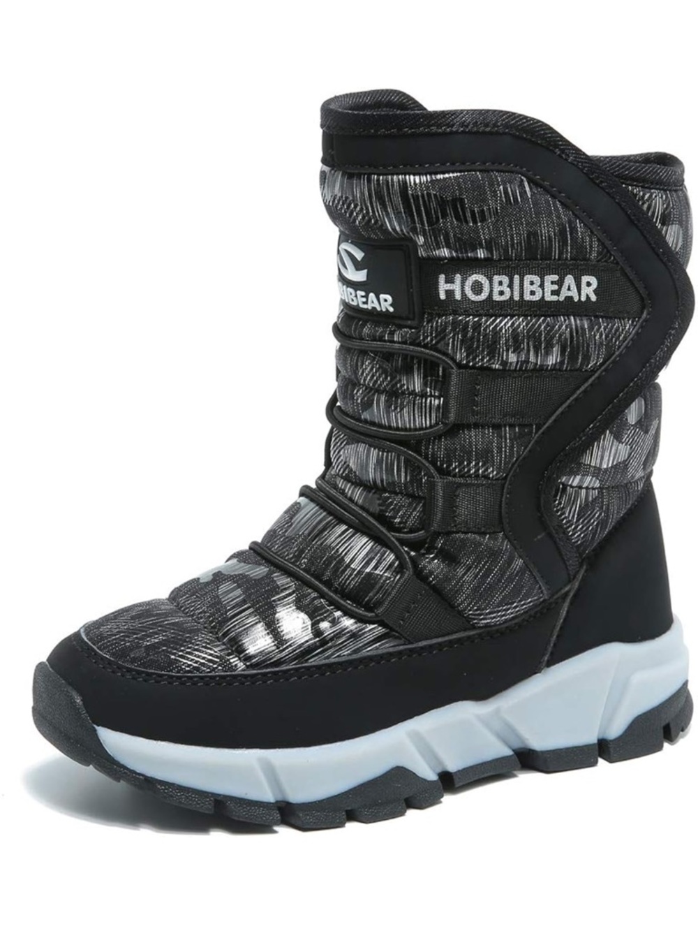 Boys Snow Boots Outdoor Waterproof Winter
Kids Shoes Big Kid 5.5, Black 939